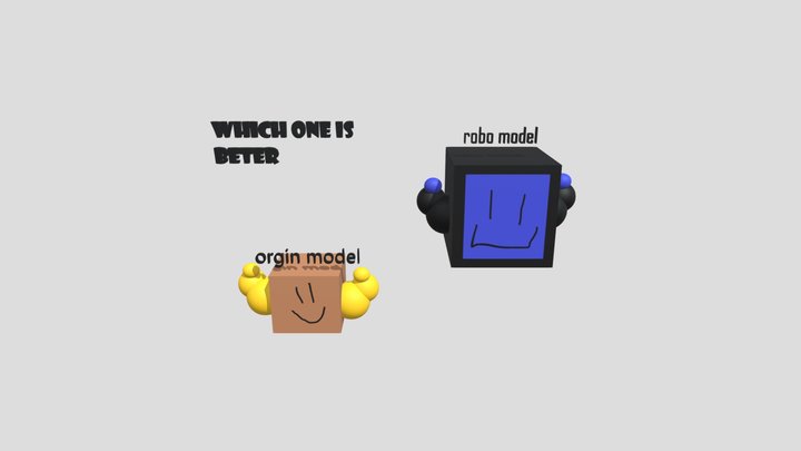 Vote Who Is Better 3D Model