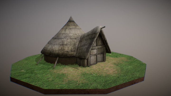 Iron Age Roundhouse 3D Model