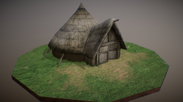 Iron Age Roundhouse 3D Model