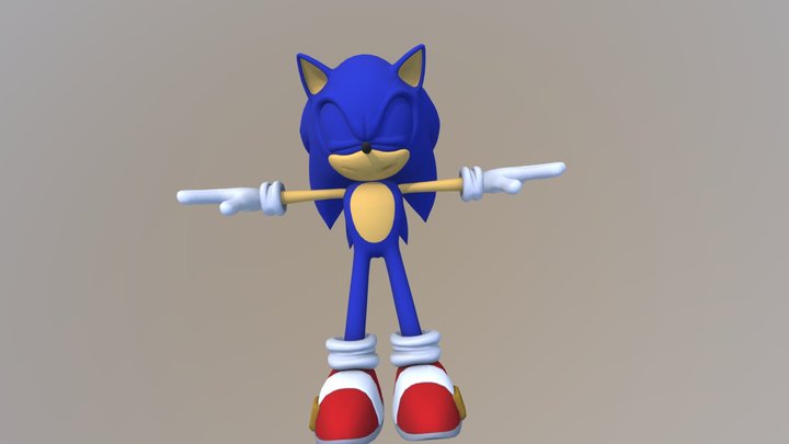 Sonic Lost World Modern Sonic model 3D Model
