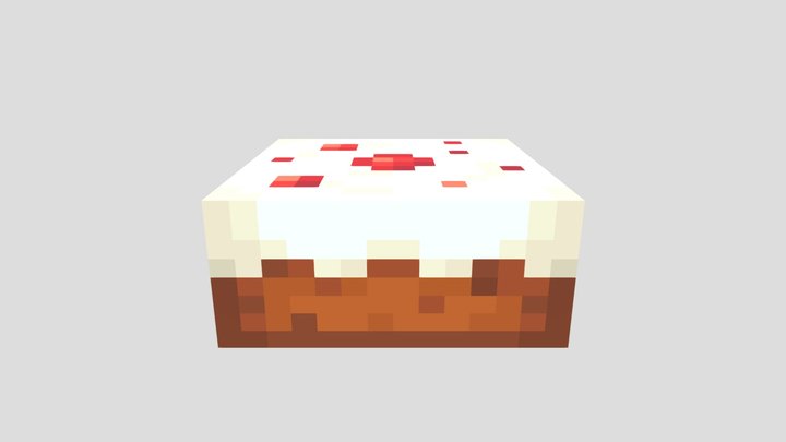 Minecraft - Cake 3D Model