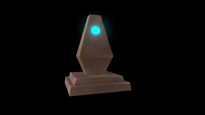 Fantasy Shrine Low Poly 3D Model