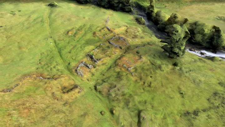 Deserted Settlement at Polmaddy 3D Model
