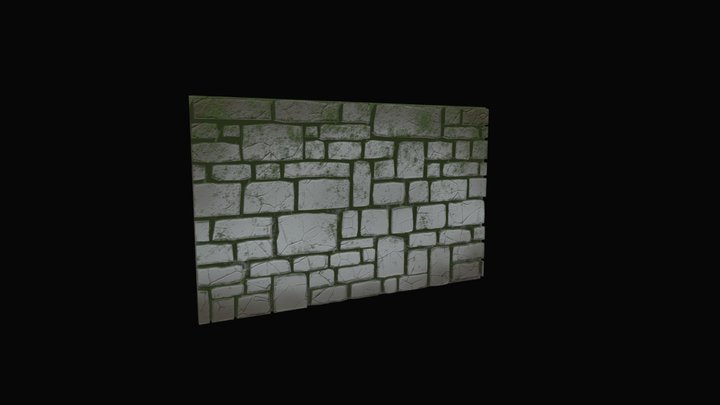 Castle Wall 3D Model