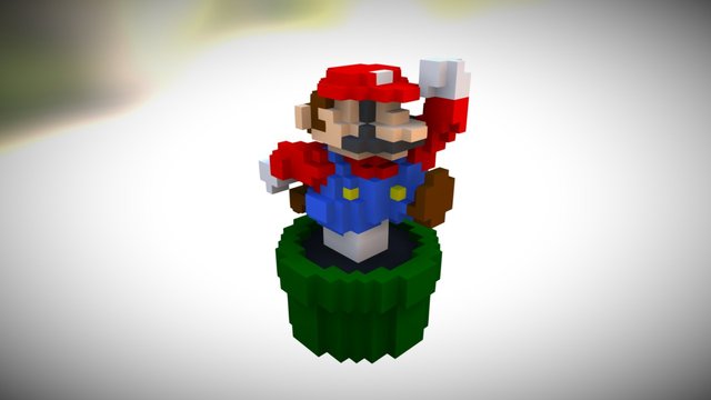 Mario Complete Bake 3D Model