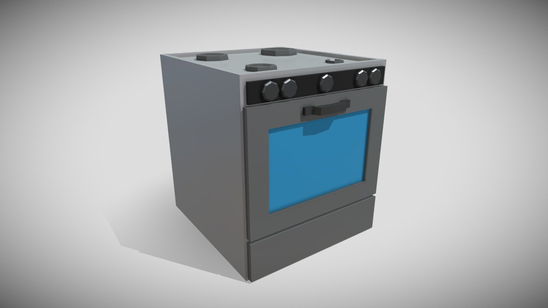 Low Poly Gas Oven - Buy Royalty Free 3D model by AssetSource [36ac35a ...