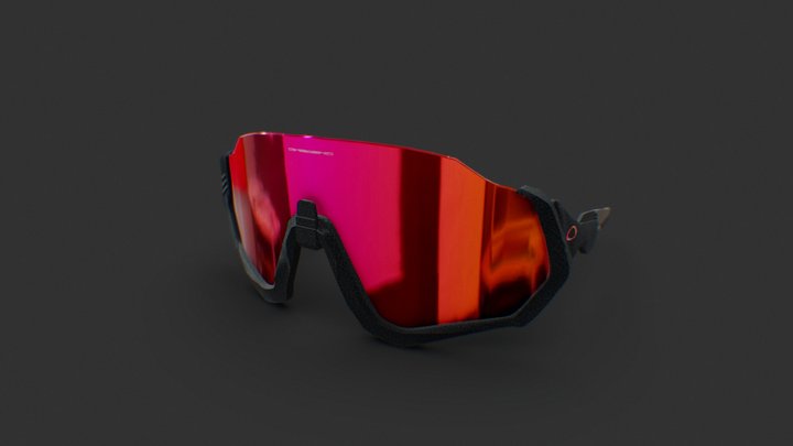 Oakley flight jacket Glasses Ibiza 3D Model