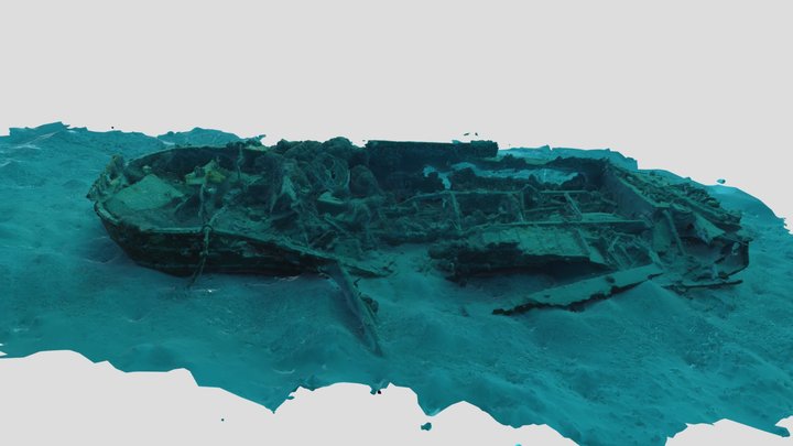 Amphibian vessel north shore Eilat 3D Model