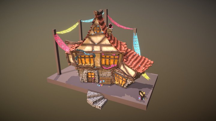 VILLAGE HOUSE 3D Model