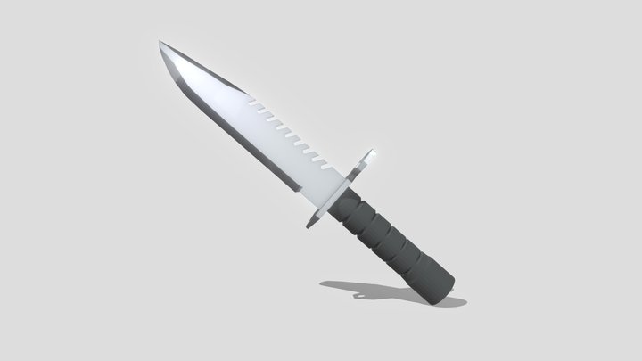 Knife low poly 3D Model