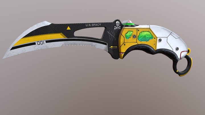 Reaper Knife 3D Model