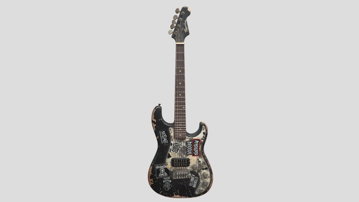 Punk Guitar - The Supreme Leaders – Free 3D Model STL
