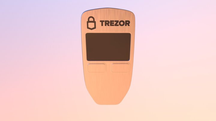 Trezor Wallet 3D Model