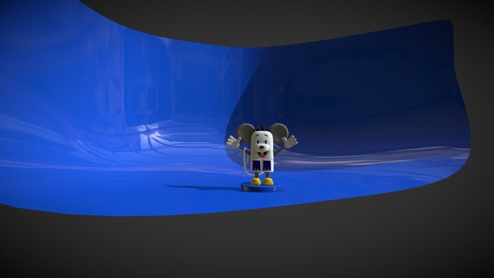 3D Caracter Model - Mouse MM Santos Informática 3D Model