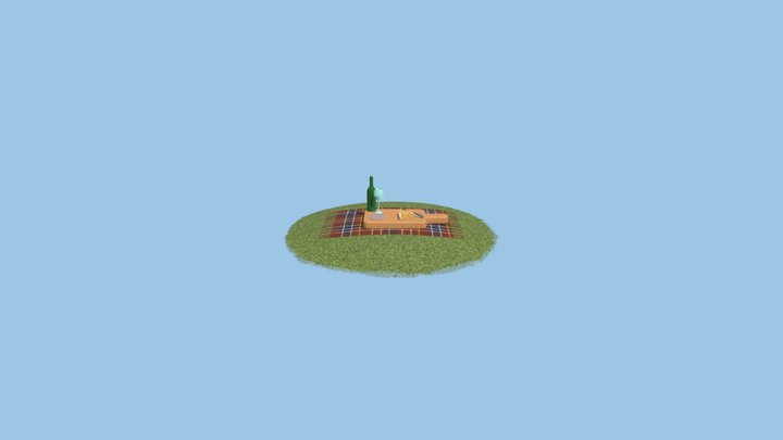 Beth's Picnic Scene 3D Model