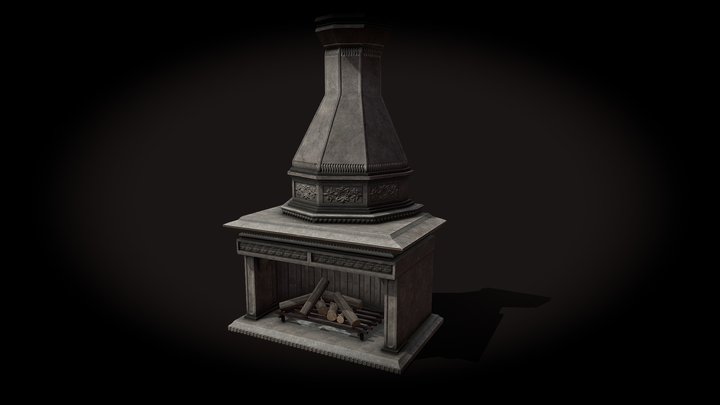 Medieval Fireplace (Free) 3D Model