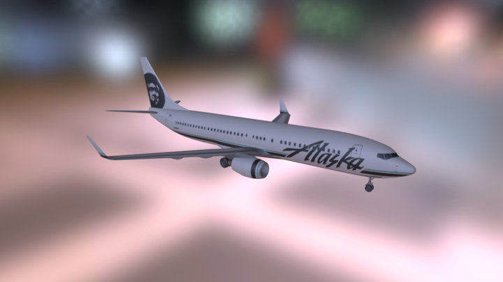 Alaska B 737-800 3D Model