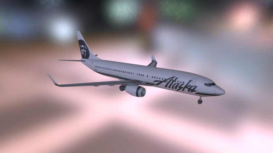 Alaska B 737-800 - 3D Model By Svenpotsdam [36b7710] - Sketchfab