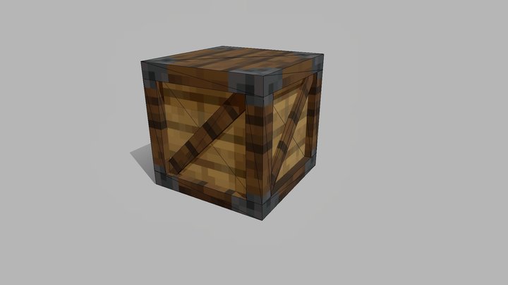 Wooden Crate | Minecraft Model 3D Model