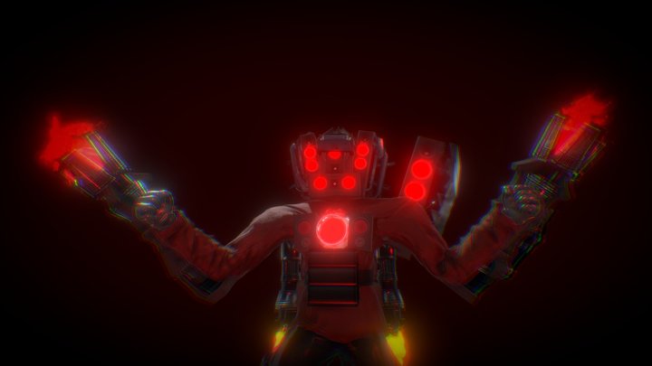 Over Charged Upgraded Titan Speakerman 3D Model