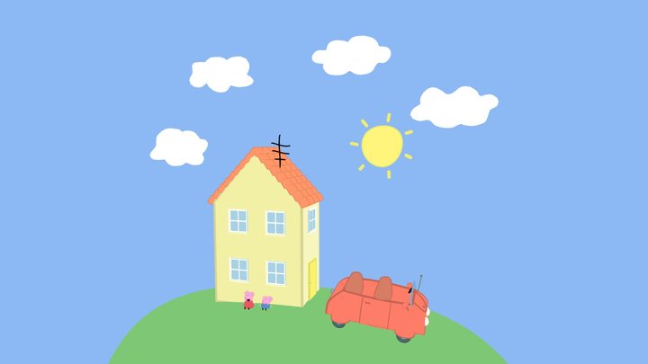 Peppa Pig's House 3D Model
