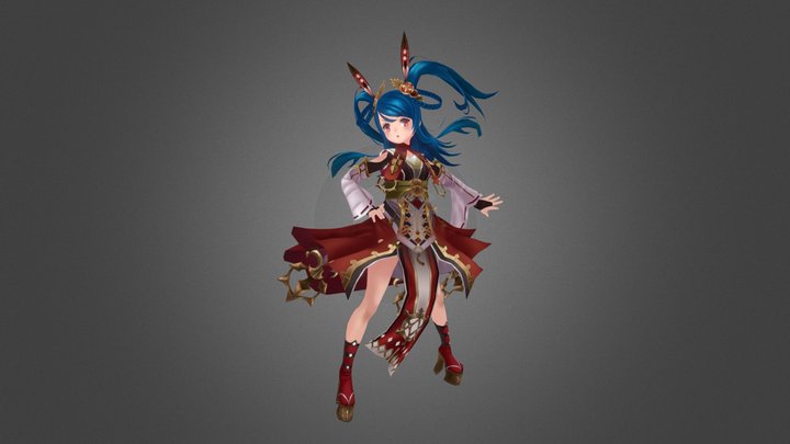 日系手繪模型練習 3D Model