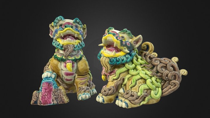 Koji Pottery Lion 瑞獅巧獅 3D Model