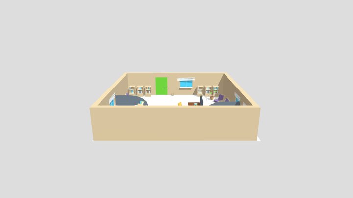 Office Props Lowpoly 3D Model