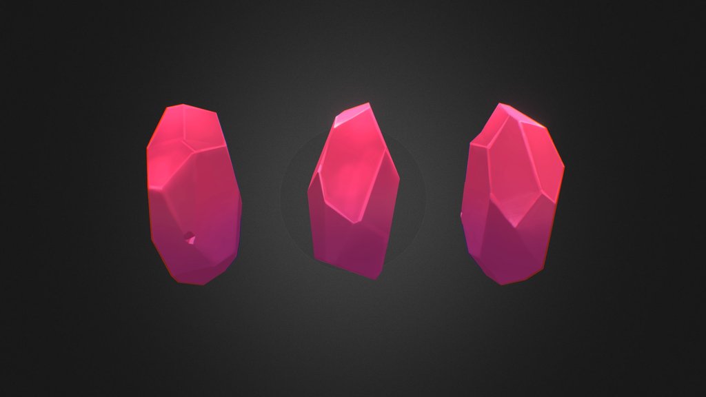 Crystal — low-poly fantasy 3D model by SomjadeChunthavorn