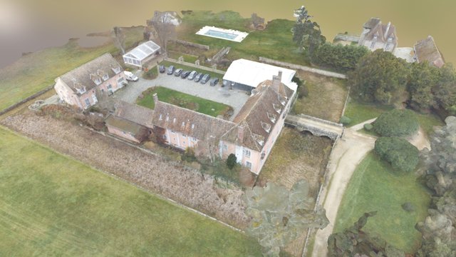 Manoir 3D Mesh 3D Model