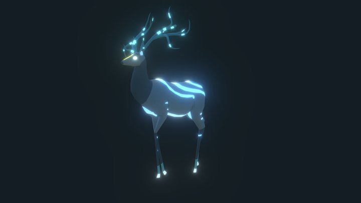 Ghost Elk Walk 3D Model