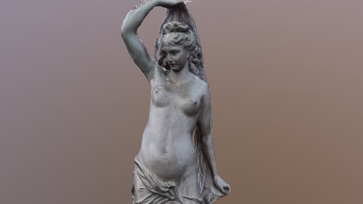 Fountain - low-poly 3D Model