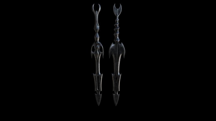 Hela Swords 3D Model