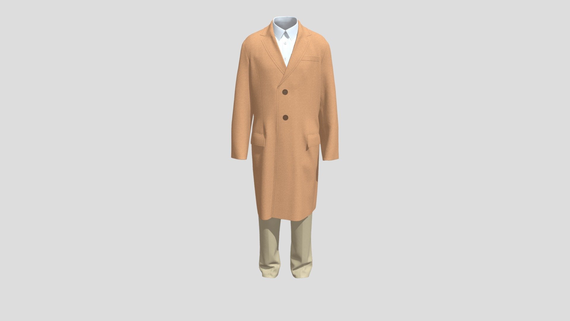 Tailored Coat Outfit — Sketchfab embed 3D viewer