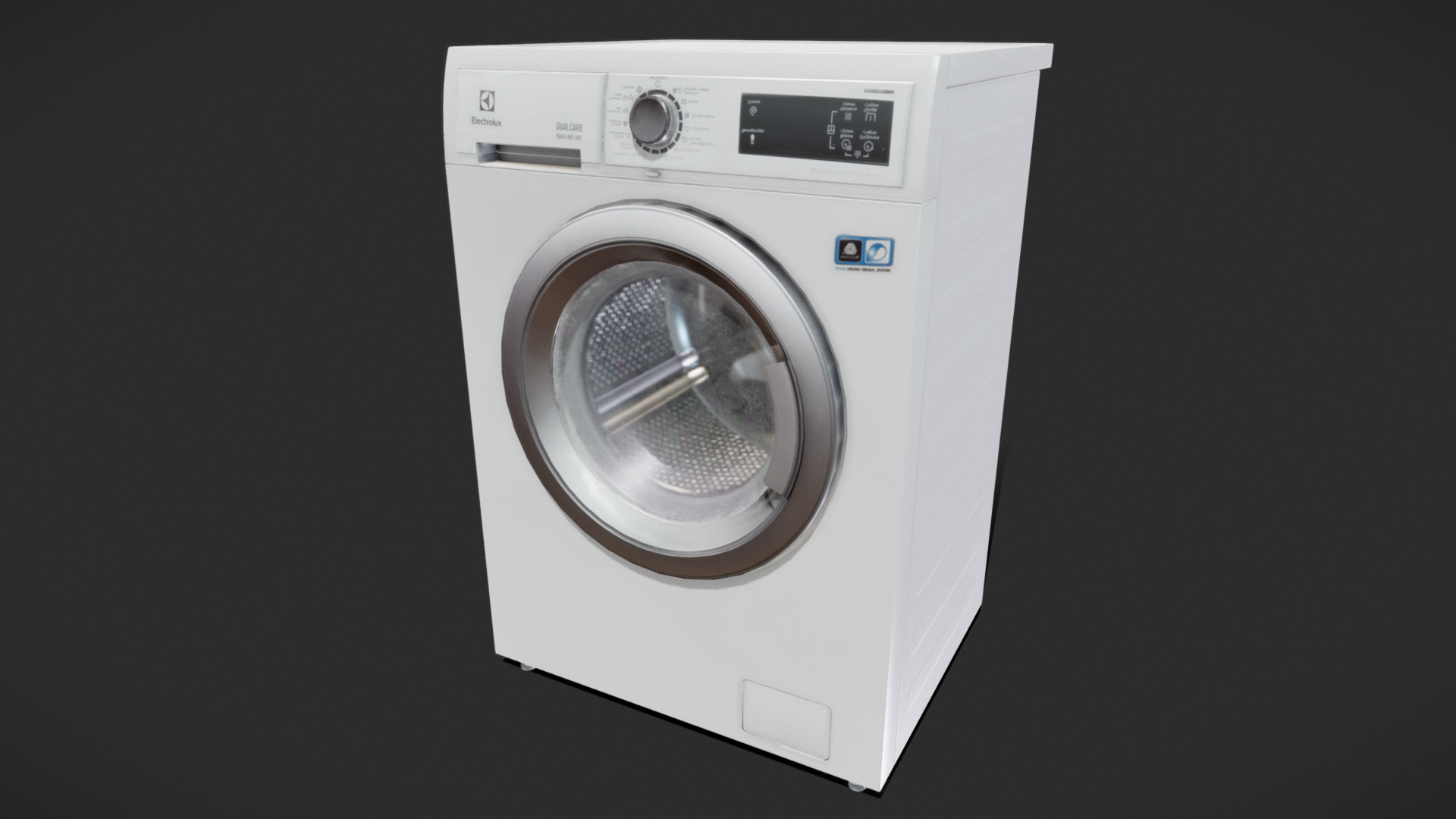 3D model Washin Mahine - This is a 3D model of the Washin Mahine. The 3D model is about a white washing machine.