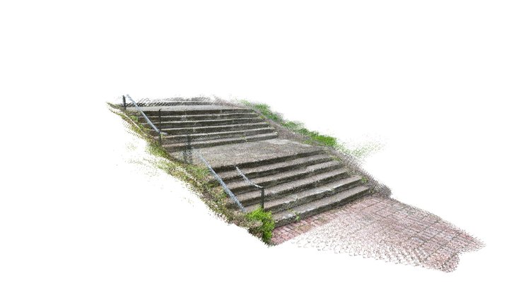 Stairs to the park 3D Model