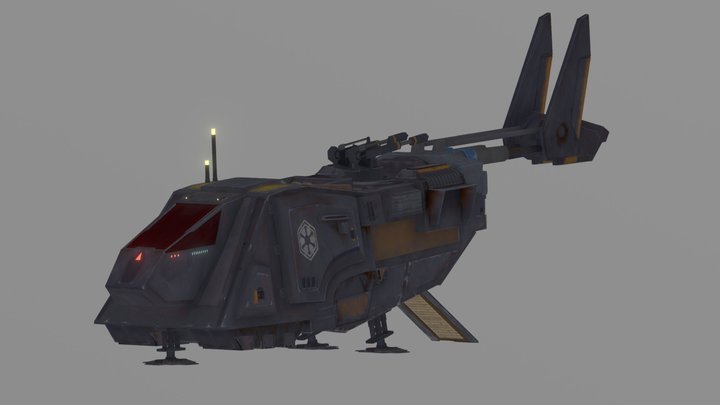 SWTOR Imperial Attack Transport Shuttle 3D Model