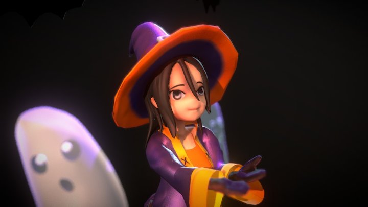 HalloweenWitch 3D Model