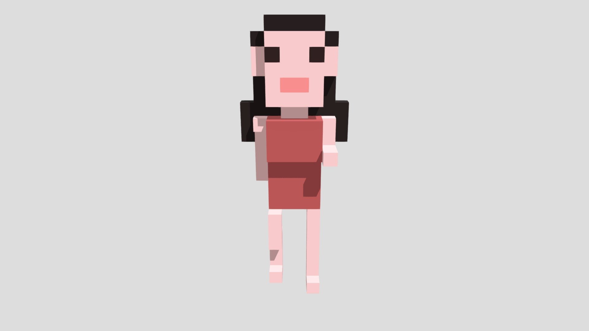 Voxel Female Walking