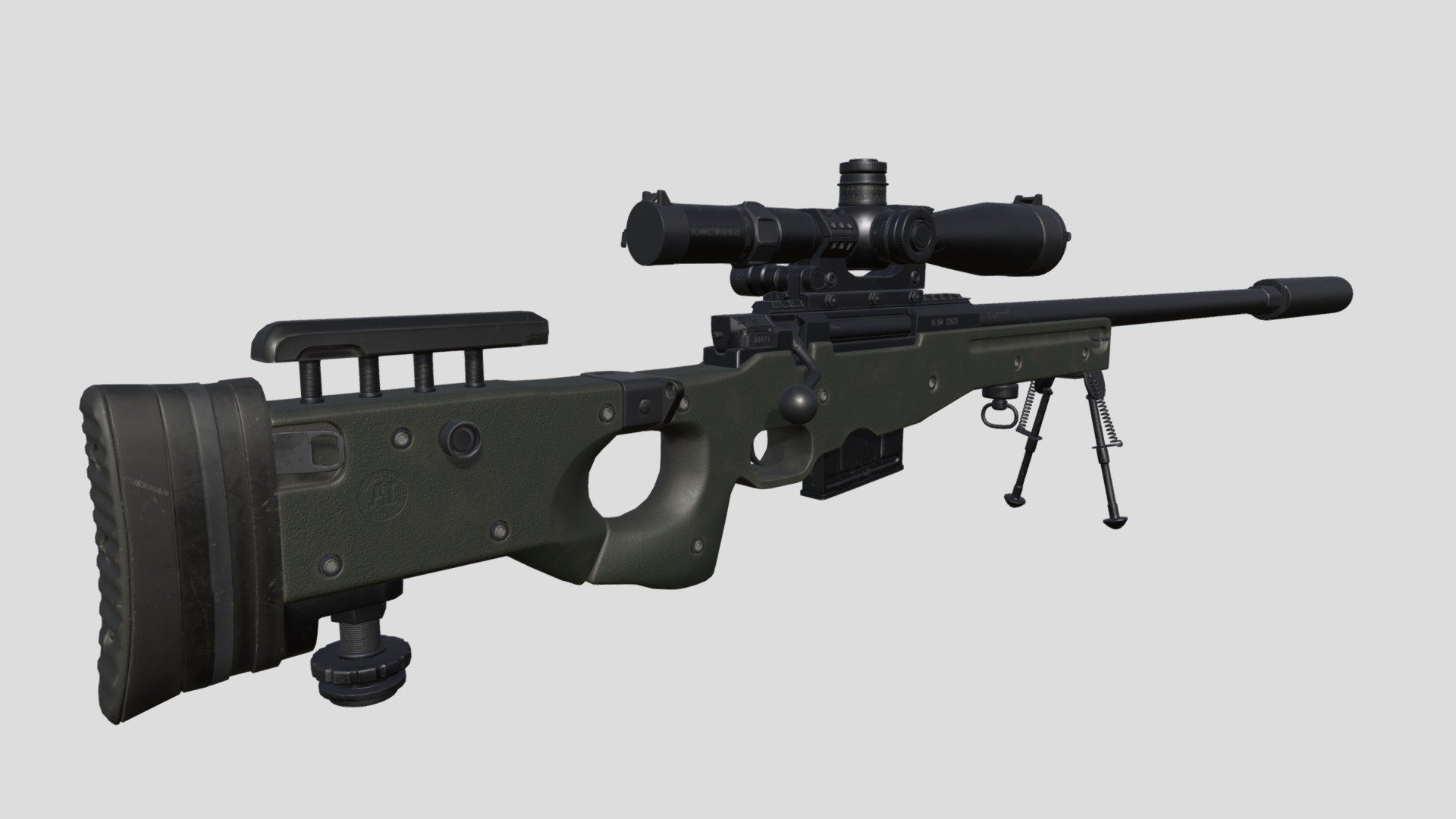 AWP L96A1 - 3D model by Chekman (@sergio2shae) [36bff08] - Sketchfab