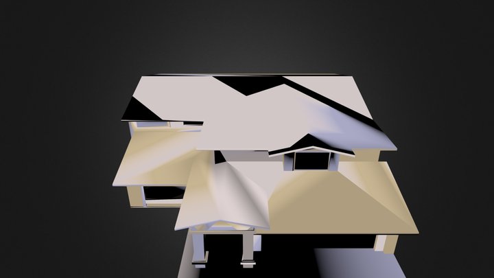 2 story house.obj 3D Model