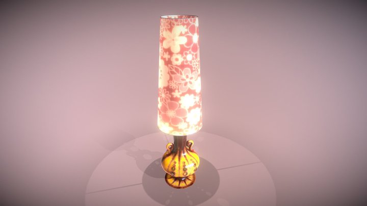 Vintage Floor Lamp 70s Freebie – Free 3D Model STL