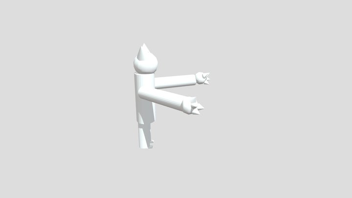 Black Rainbow Friend 3D Model