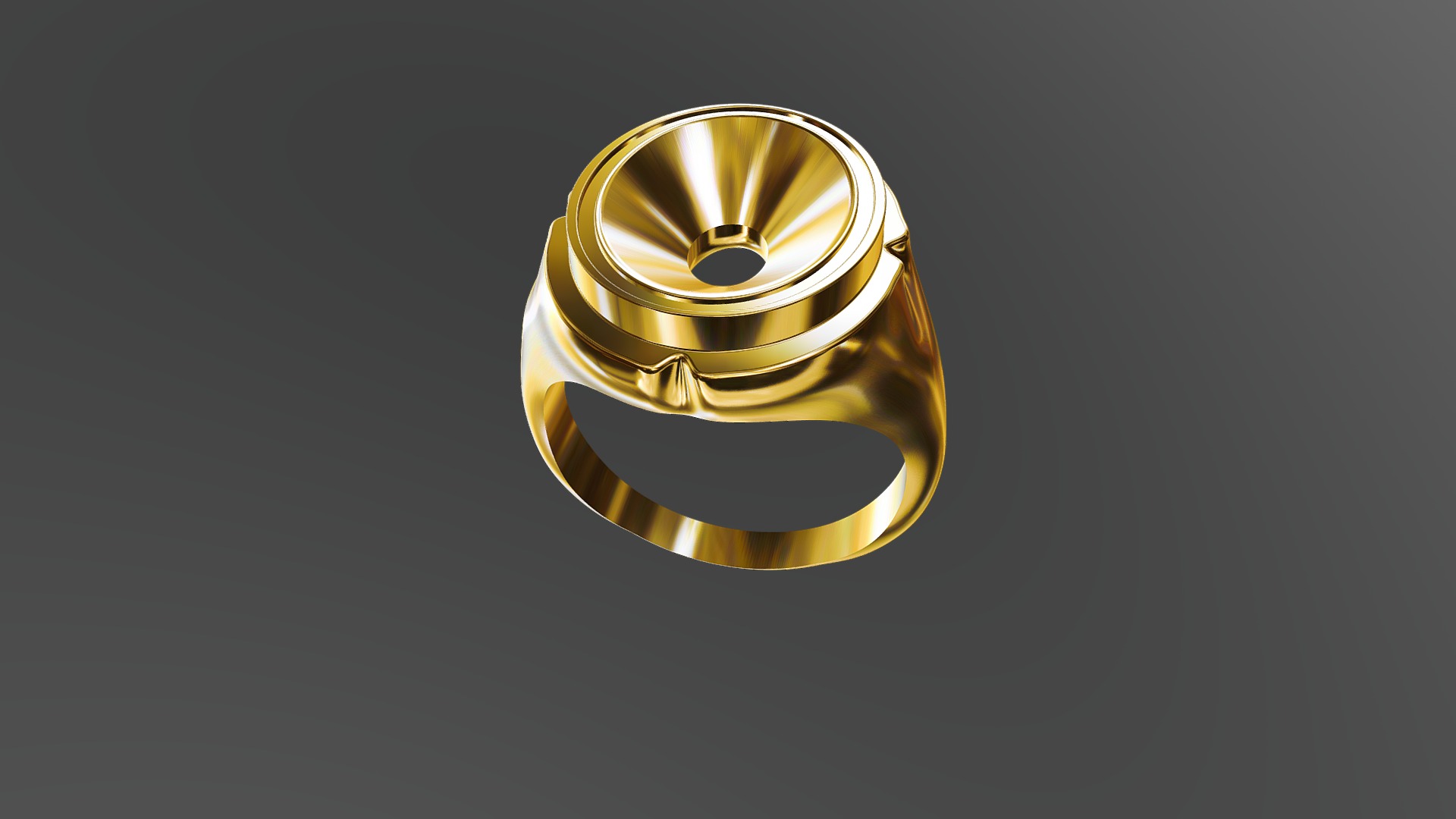 3D model oval ring - This is a 3D model of the oval ring. The 3D model is about a gold ring with a diamond.