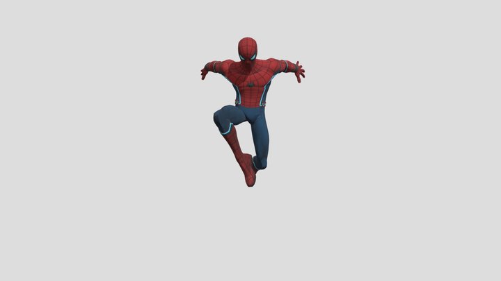 Spiderman Rigged 3D Model