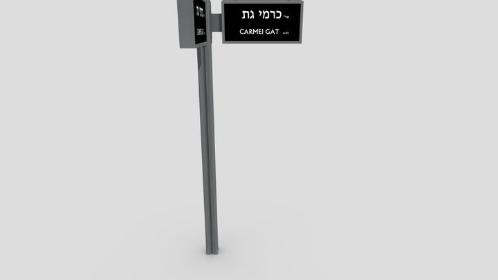 Modular Street Sign 3D Model
