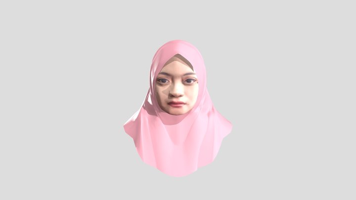 Low Poly Head 3D Model