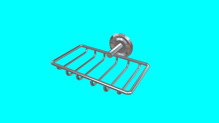 Steel Soap Dish 3D Model