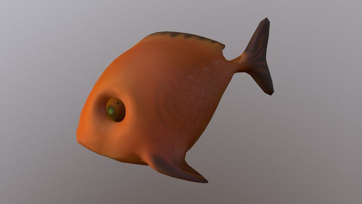 Goldie Fish 3D Model