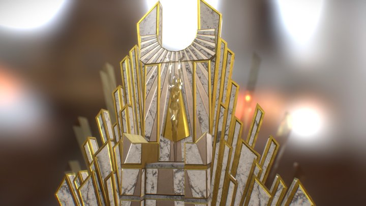 unreal 4 throne 3D Model